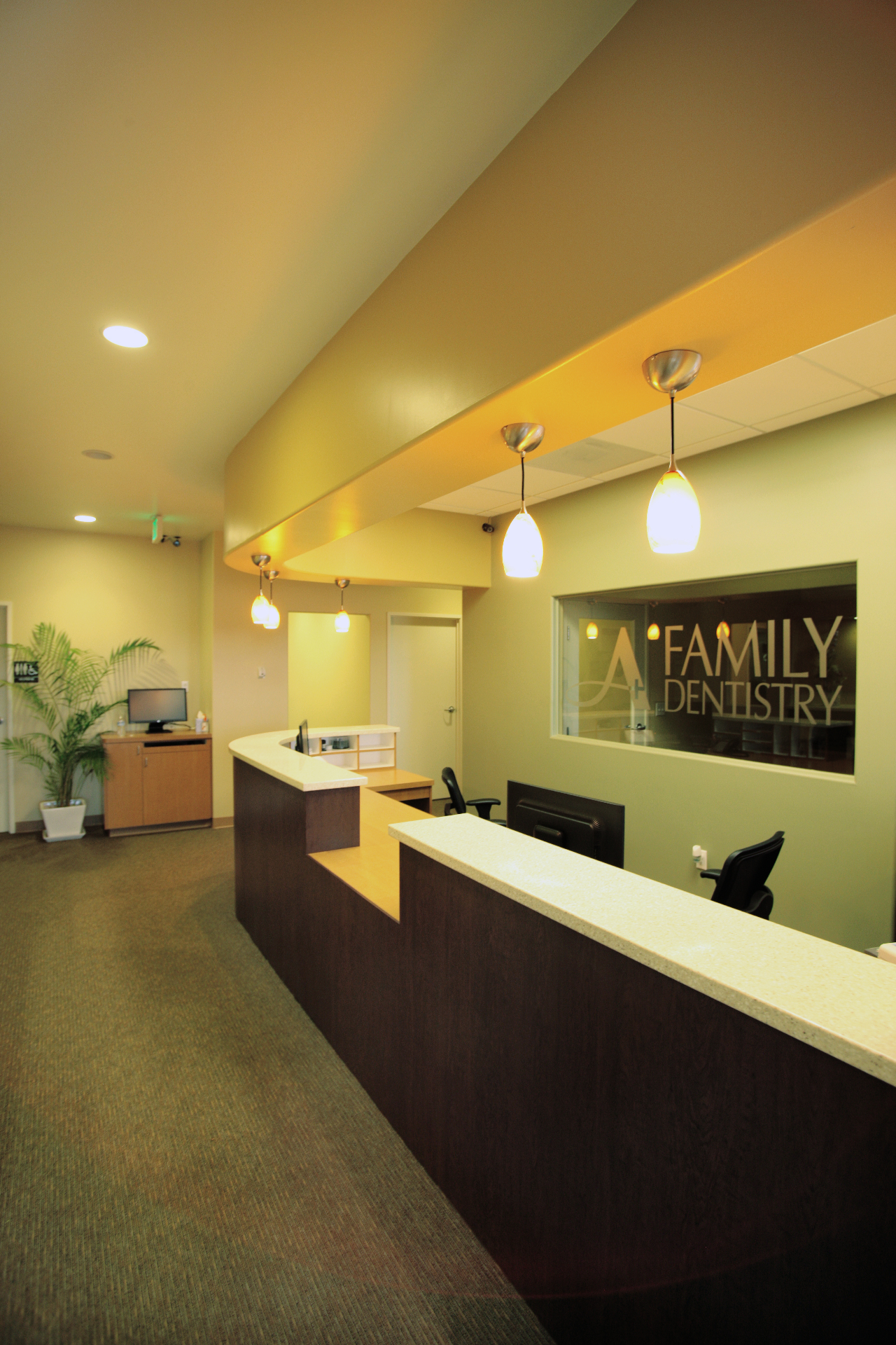 A+ Family Dentistry San Diego front desk
